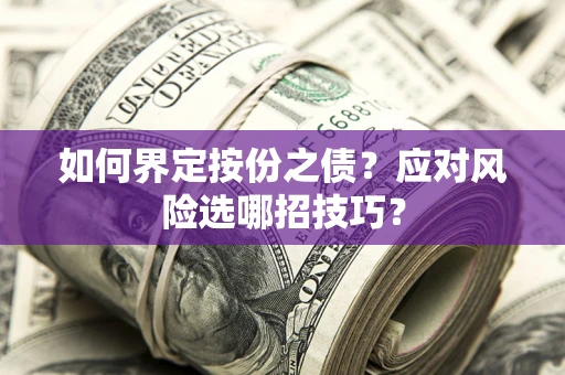 北京如何界定按份之债？应对风险选哪招技巧？