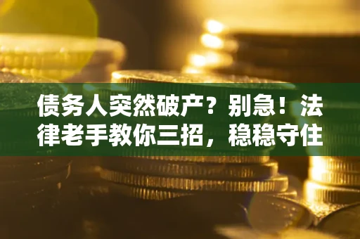 北京债务人突然破产？别急！法律老手教你三招，稳稳守住血汗钱
